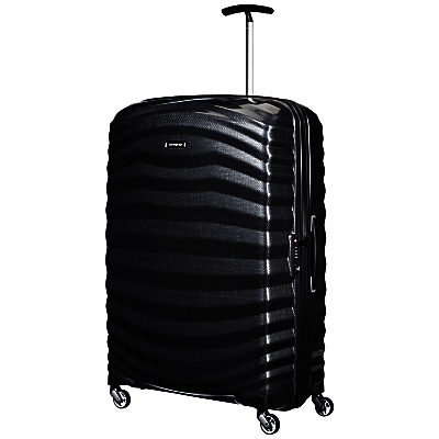 Samsonite Lite-Shock Spinner 4-Wheel 82cm Extra Large Suitcase Black